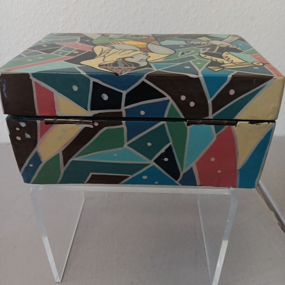 Ting Shao Kuang‎ Style Trinket Lacquerware Trinket Box Unbranded Whimsical Artsy - Picture 6 of 12